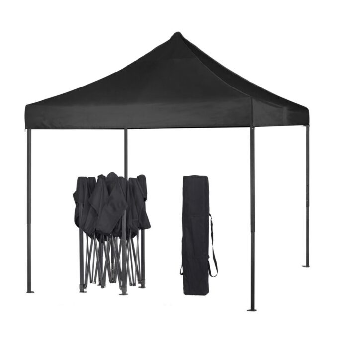 Gazebo 3m x 3m Black or Blue Hire - Gear Grab Waiheke